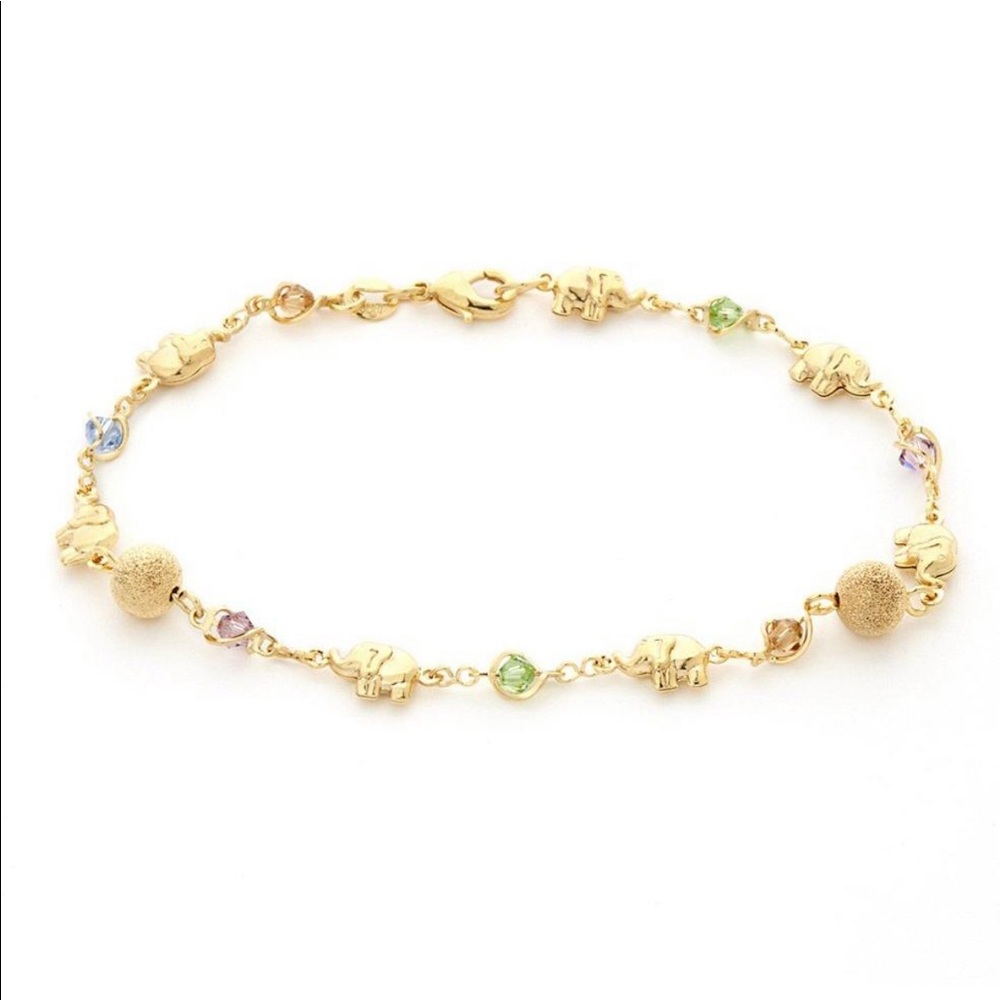 18k gold plated ankle bracelet